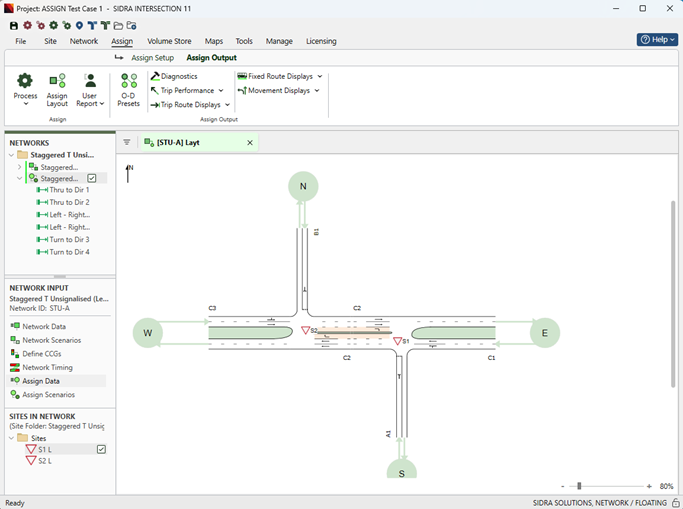 Figure 3.1.2 - ASSIGN User Interface for Assign-Assign Output Tab